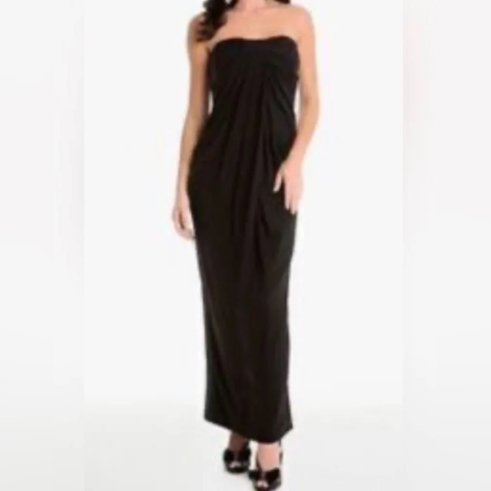 Marciano Strapless Black Maxi Dress Size M